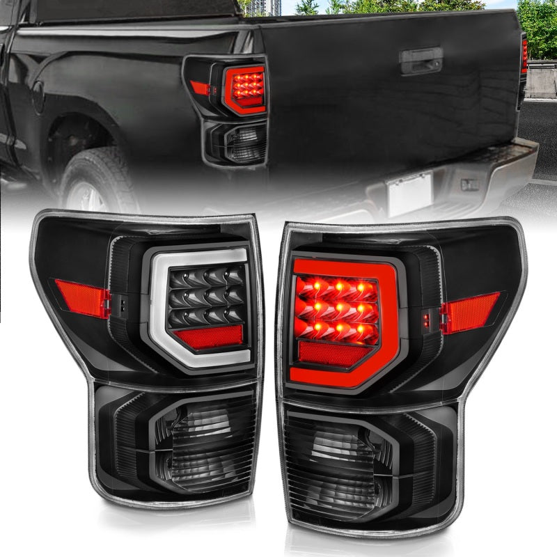 ANZO, ANZO Full LED Tailights Black Housing Clear Lens G2 Toyota Tundra 2007-2013 | 311386