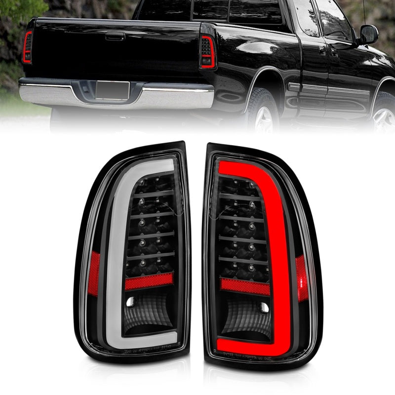ANZO, ANZO LED Taillights w/ Light Bar Black Housing Clear Lens Toyota Tundra 2000-2006 | 311411