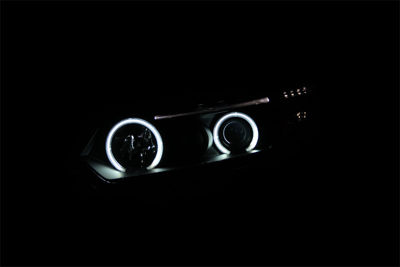 ANZO, ANZO Projector Headlights w/ Halo Black Honda Civic 2006-2011 | 121062