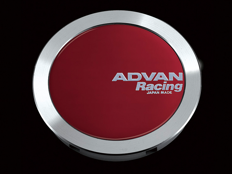 Advan, Advan 63mm Full Flat Centercap - Candy Red