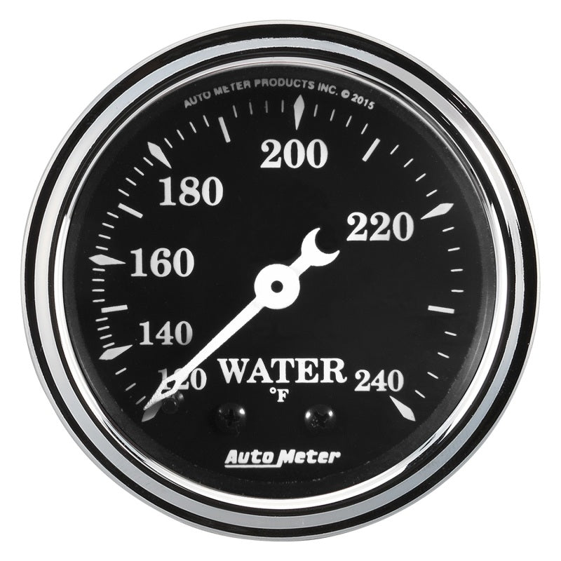 AutoMeter, Auto Meter Gauge Water Temperatures 2 1/16in 120-240F Mechanical Old Tyme Black Universal | 1733