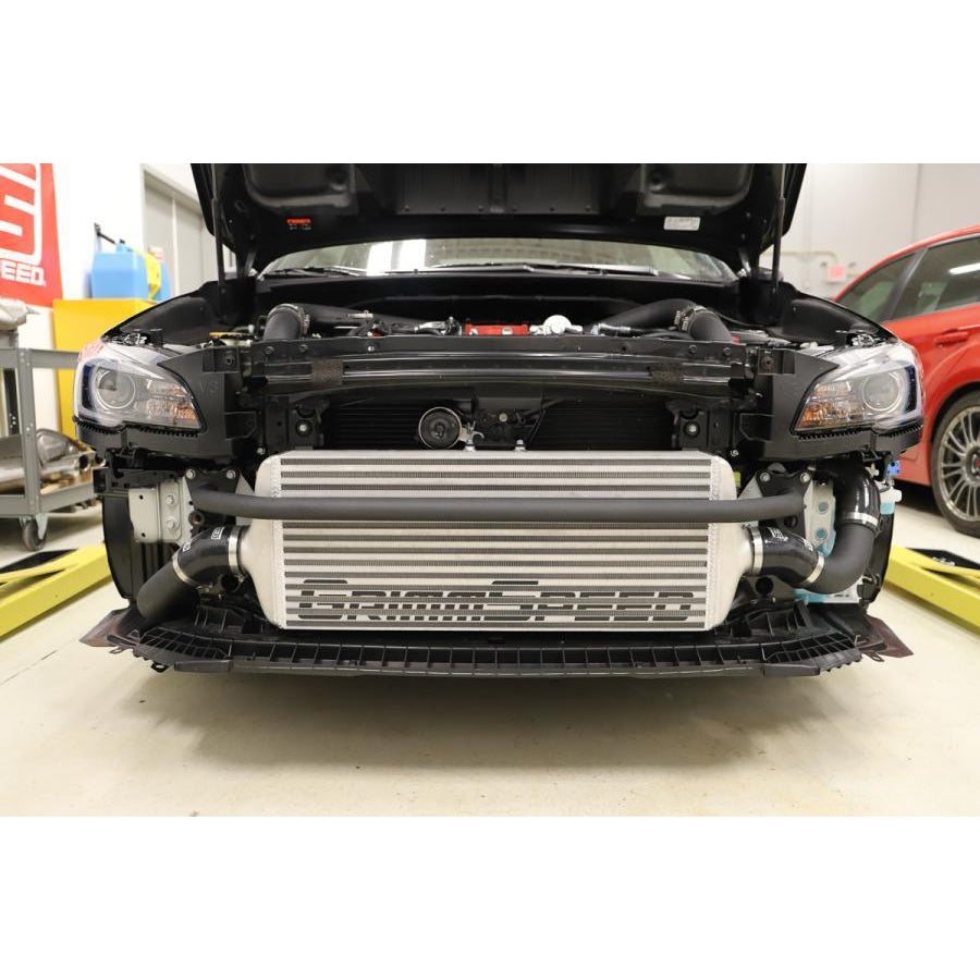 GrimmSpeed, GrimmSpeed Front Mount Intercooler Kit - Silver Black Subaru WRX 2015 - 2020 | 090239