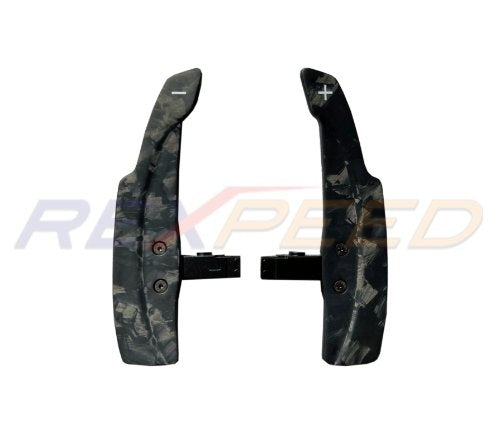 Rexpeed, Rexpeed 2017+ FRS/BRZ / 2022+ GR86/BRZ AT Forged Carbon Shift Paddles Full Replacement - Matte | FR136FCM